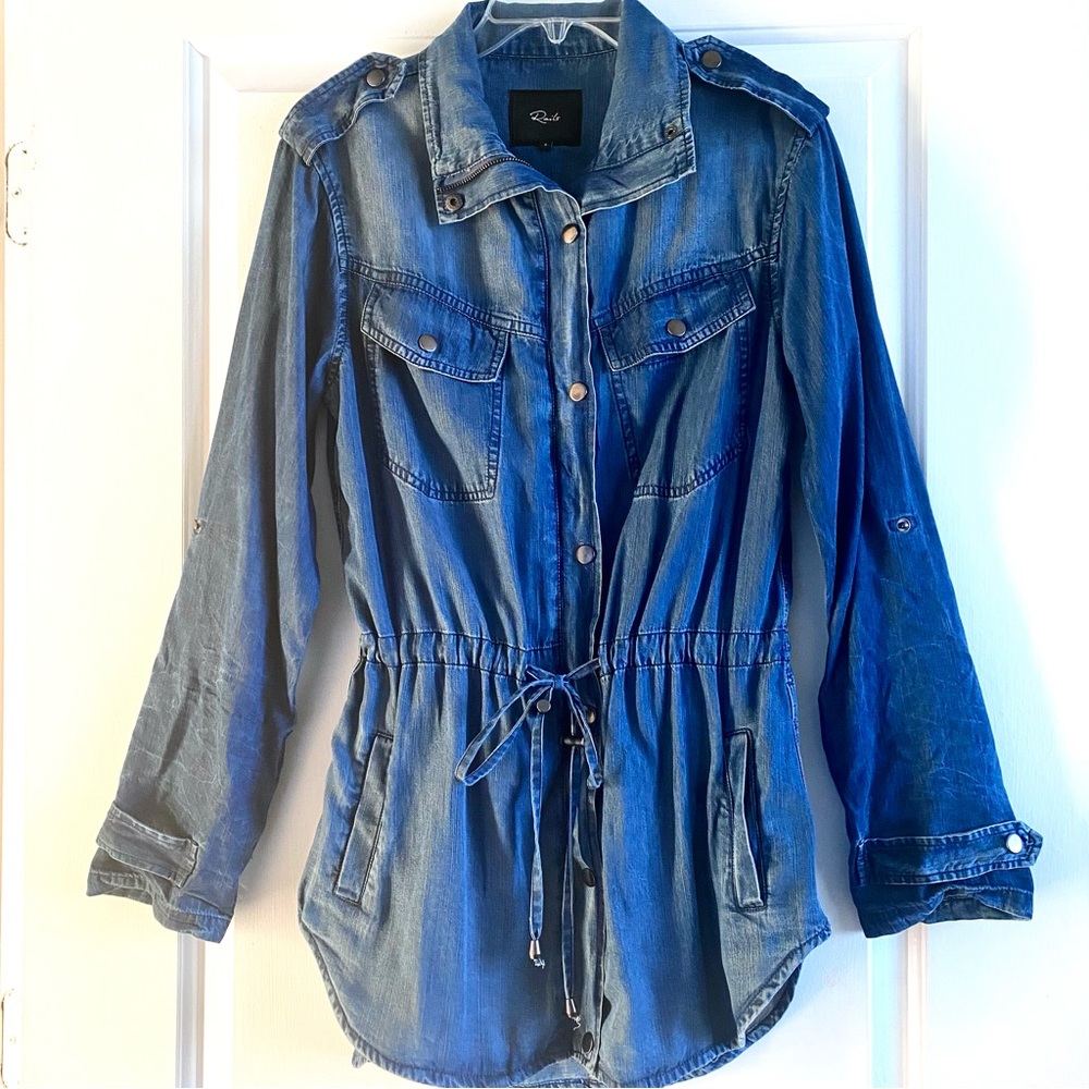 RAILS | Rails Chambray Parka Jacket | Color: Blue | Size: Small
